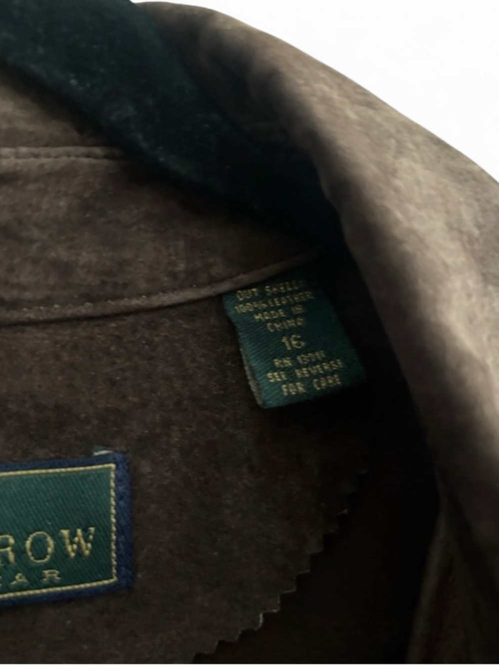 Embassy Row Classic Dark Brown Suede Shirt Jacket Shacket Vintage Size 16 Luxury - Picture 4 of 5